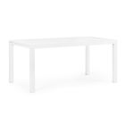 Ausziehbarer Gartentisch bis 240 cm in weißem oder taupefarbenem Aluminium – Franz Viadurini