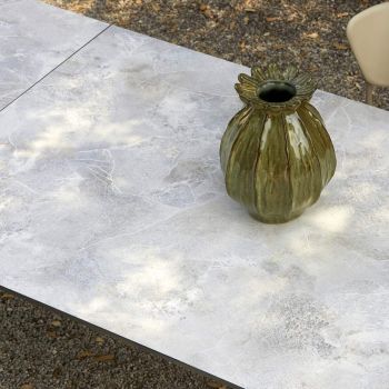 Ausziehbarer Gartentisch bis 200 cm in HPL Made in Italy - Anis