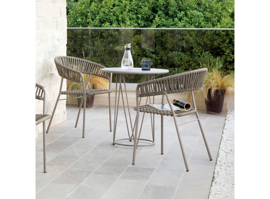 Gartentisch aus Stahl in verschiedenen Größen Made in Italy - Brienne Viadurini