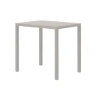 Rechteckiger Gartentisch aus verzinktem Stahl Made in Italy - Azul Viadurini