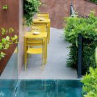 Rechteckiger Gartentisch aus verzinktem Stahl Made in Italy - Azul Viadurini