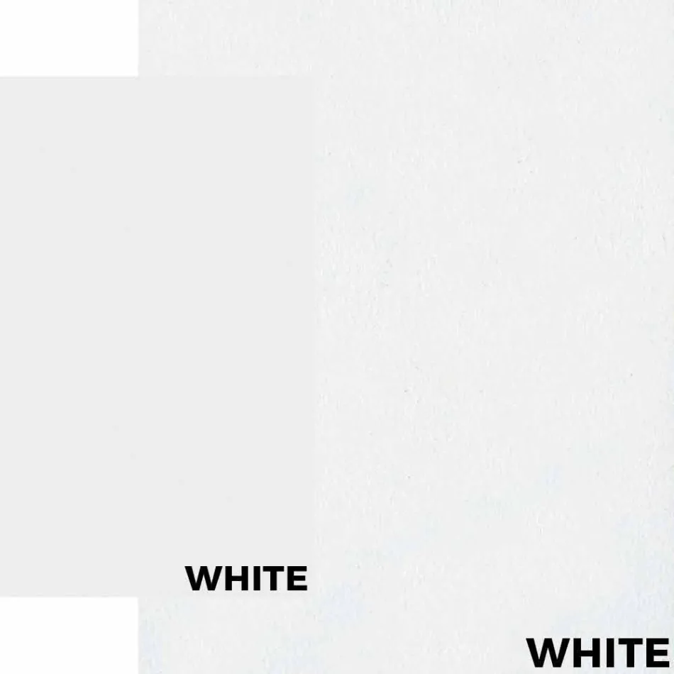 Gartentisch in modernem Design aus weißem Aluminium und Laminat - Oceania2 Viadurini