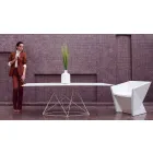 Moderner Gartentisch aus Polypropylen und Edelstahl Faz Vondom Viadurini