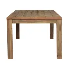 Rechteckiger Gartentisch aus recyceltem Teakholz - Elianto  Viadurini