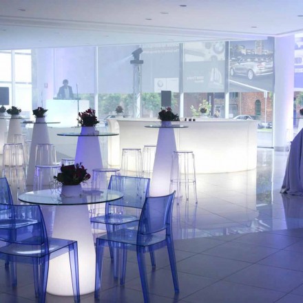 Helles Tischglas aus Polypropylen (H80), hergestellt in Italien Viadurini