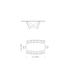 Keramikfass-Esstisch, hergestellt in Italien – Ezzellino Viadurini