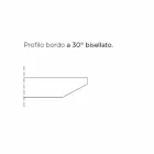 Luxuriöser fassförmiger Esstisch aus Fenix und Stahl, hergestellt in Italien – Settimmio Viadurini