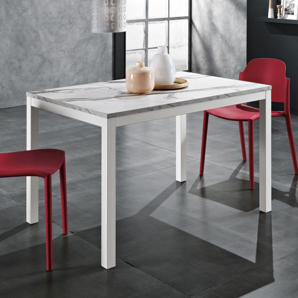 Esstisch aus metall auf 180 cm ausziehbar made in italy - beatrise
