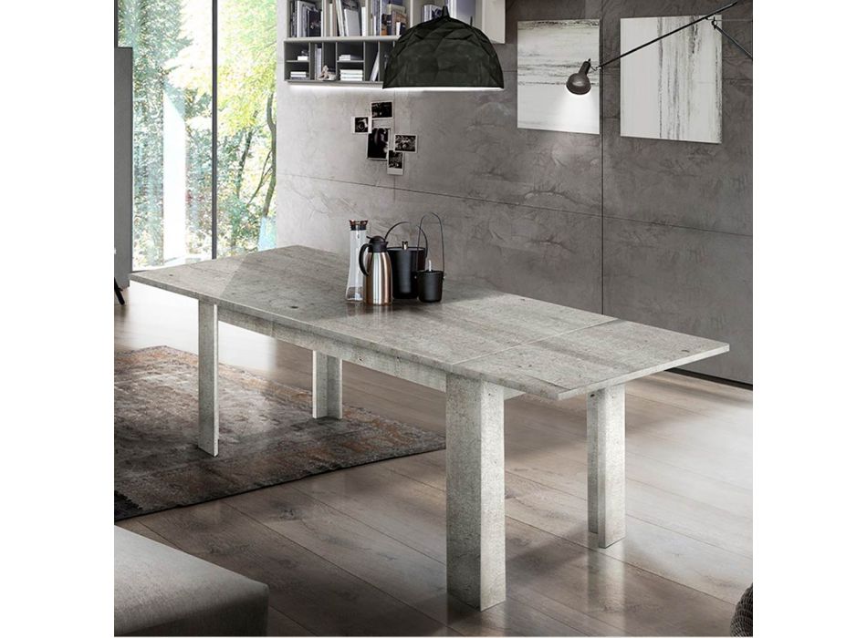 Esstisch ausziehbar bis 210 cm Design aus nachhaltigem Holz - Perro Viadurini