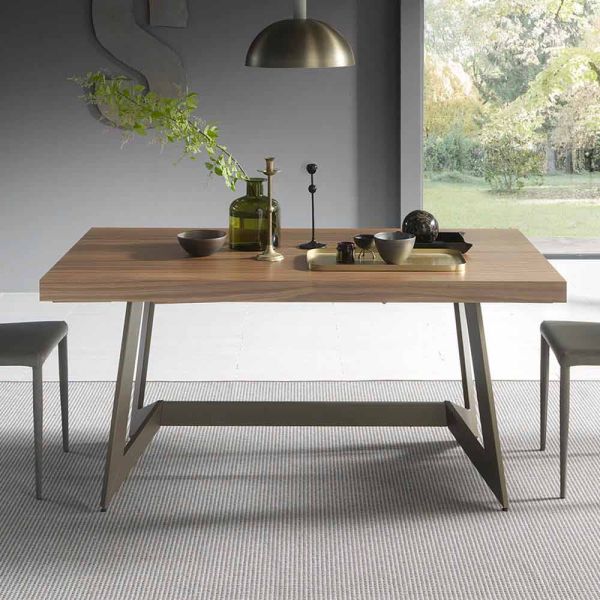 Ausziehbarer esstisch bis zu 160 cm aus holz made in italy - eugenia