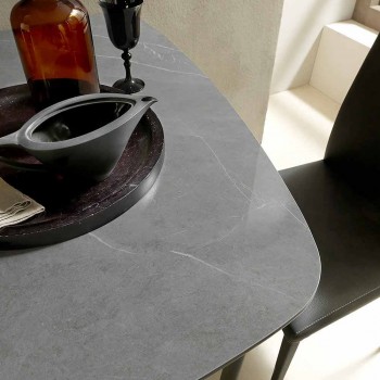 Ausziehbarer Esstisch Bis zu 170 cm aus Keramik Made in Italy - Tremiti
