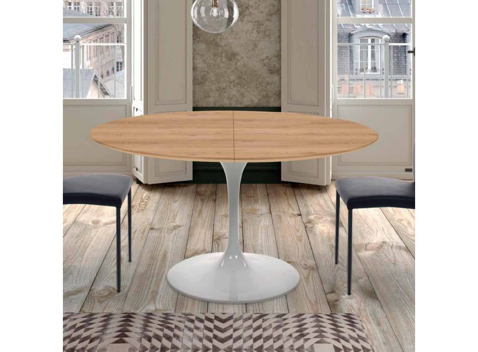 Ausziehbarer Esstisch Bis zu 170 cm aus Laminat Made in Italy - Dollars Viadurini