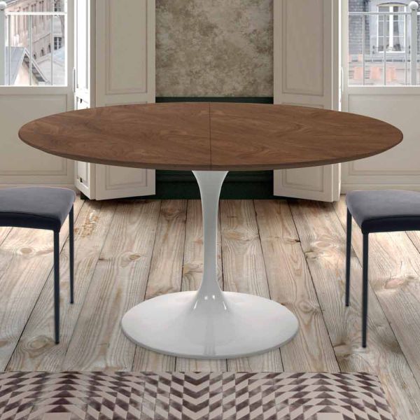 Ausziehbarer esstisch bis zu 170 cm aus holz made in italy - dollar