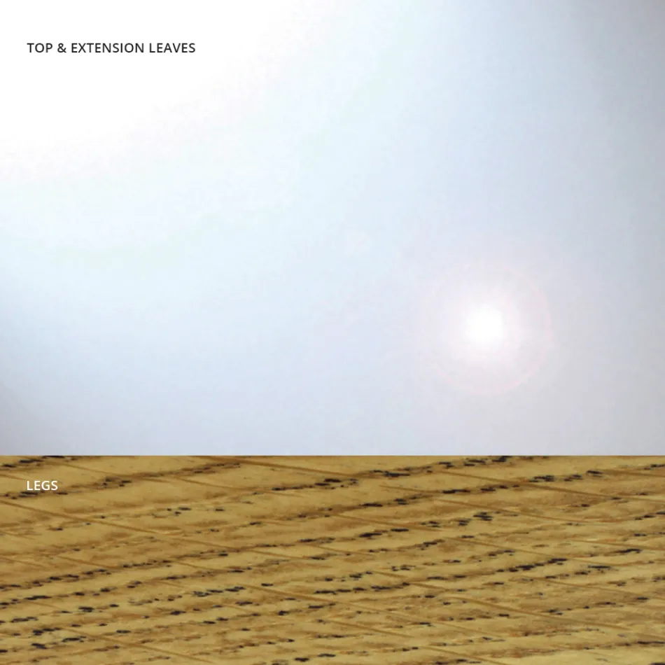 Ausziehbarer Esstisch bis 280 cm aus Glas, hergestellt in Italien – Antimo Viadurini