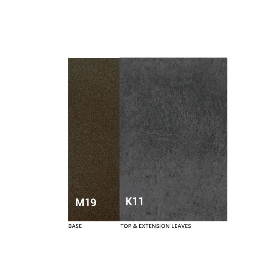 Ausziehbarer Esstisch bis zu 280 oder 298 cm mit Keramikplatte - Nomia Viadurini