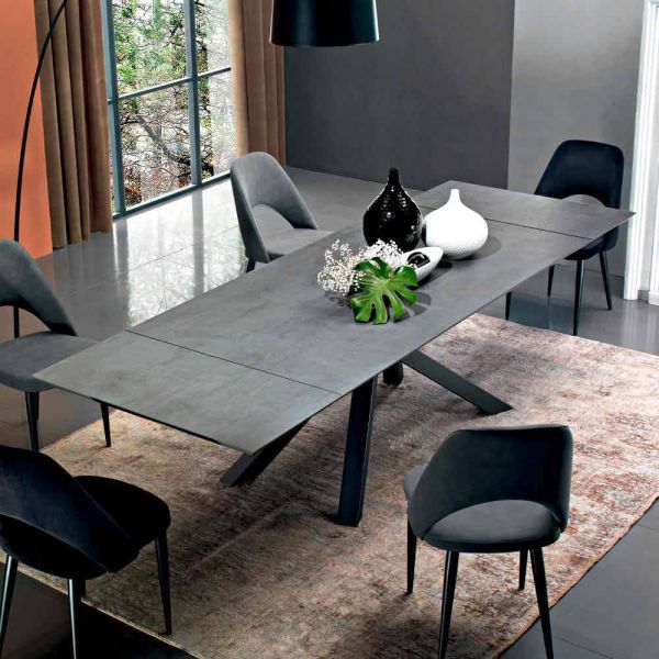 Ausziehbarer esstisch bis 300 cm aus laminat made in italy - settimmio