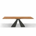 Ausziehbarer Esstisch bis 300 cm aus Holz, hergestellt in Italien – Dalmatiner Viadurini