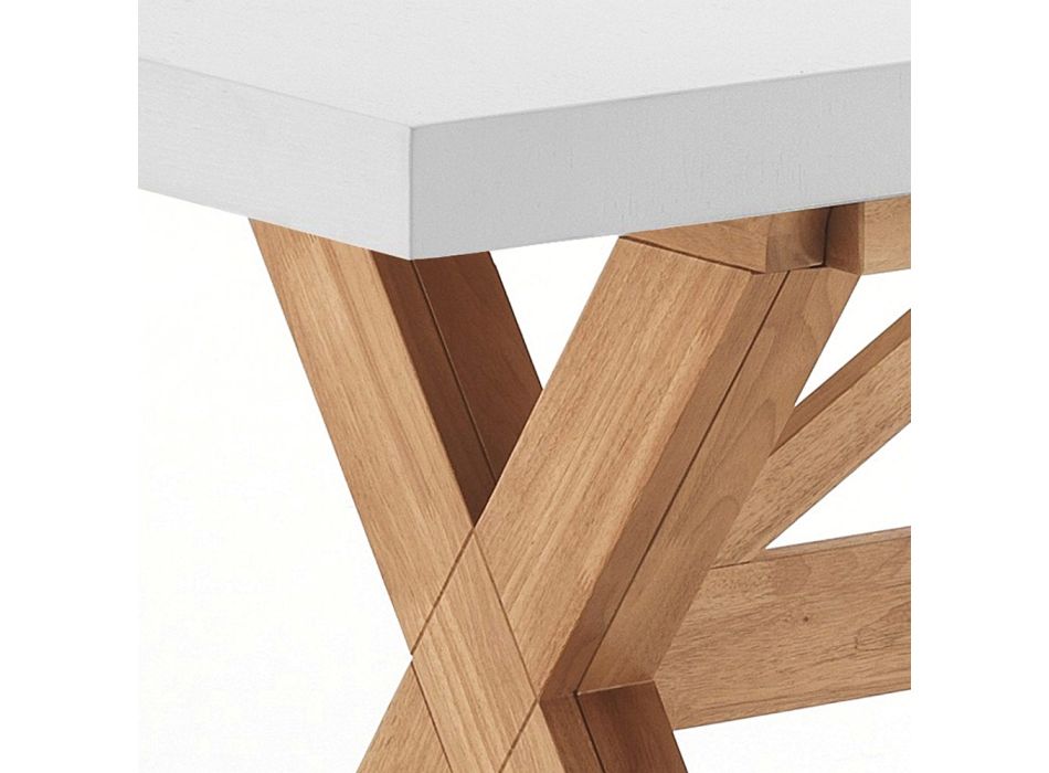 Ausziehbarer Esstisch bis 315 cm aus Massivholz - Massimo