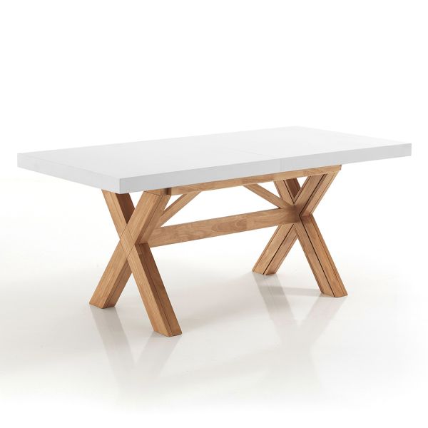 Ausziehbarer esstisch bis 360 cm aus massivholz - massimo
