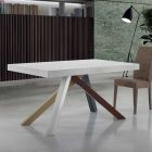 Ausziehbarer Esstisch bis zu 450 cm aus Laminat, hergestellt in Italien – Salentino Viadurini