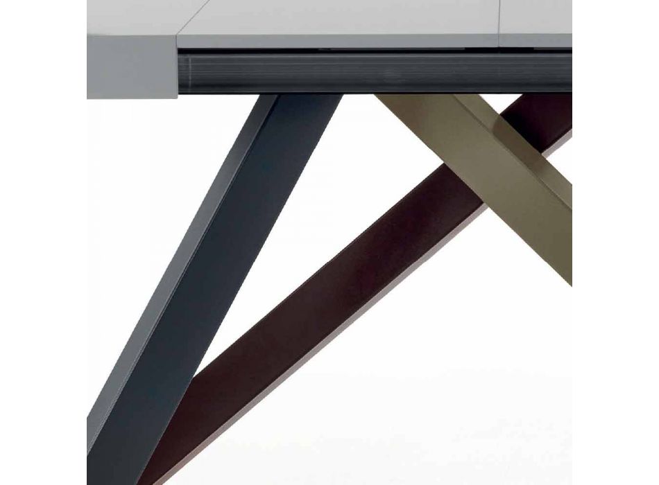 Esstisch Ausziehbar bis zu 450 cm aus Laminat Made in Italy - Salentino