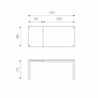 Ausziehbarer Esstisch aus Fedro-Eichenholz, hergestellt in Italien Viadurini