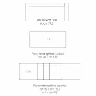 Ausziehbarer Esstisch aus Melaminholz made in Italy, Oky Viadurini