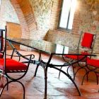 Handgefertigter Esstisch mit Glasplatte Made in Italy - Principe Viadurini