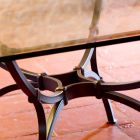 Handgefertigter Esstisch mit Glasplatte Made in Italy - Principe Viadurini