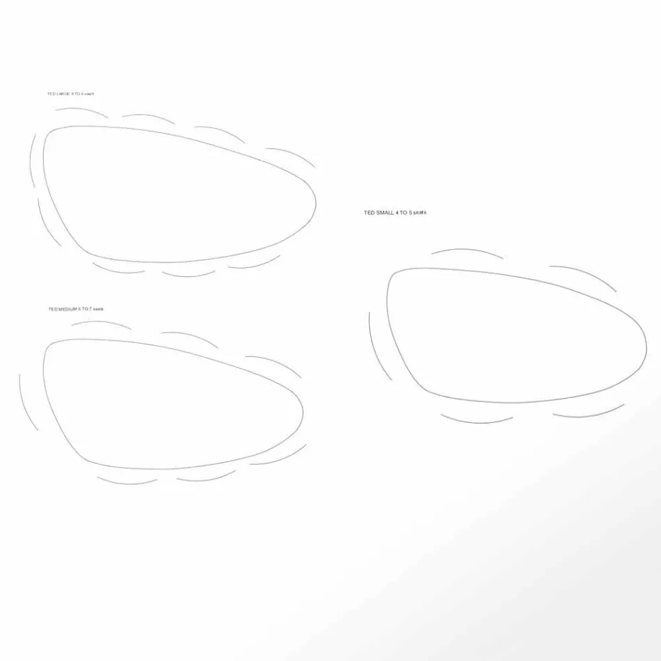 Handgefertigter Esstisch aus HPL und massivem Mahagoni Made in Italy - Eiche Viadurini