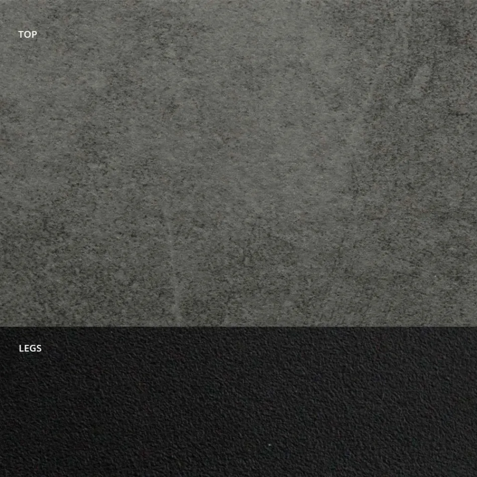 Esstisch mit Fassplatte aus HPL-Laminat, hergestellt in Italien – Grotta Viadurini