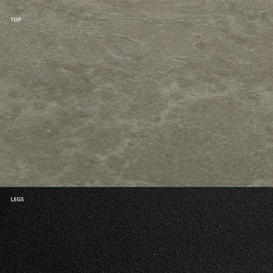 Esstisch mit Fassplatte aus HPL-Laminat, hergestellt in Italien – Grotta Viadurini