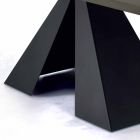 Esstisch mit Fenix-Platte und Stahlgestell, hergestellt in Italien – Dalmatiner Viadurini