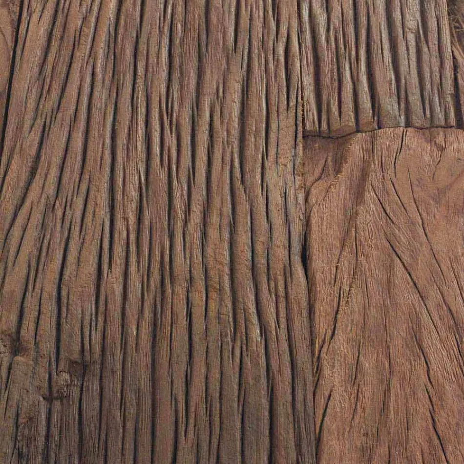 Homemotion Esstisch mit Holz und gehärtetem Glas - Blanco Viadurini