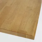 Esstisch mit Platte aus echtem Massivholz und Metallgestell - Ibisco Viadurini