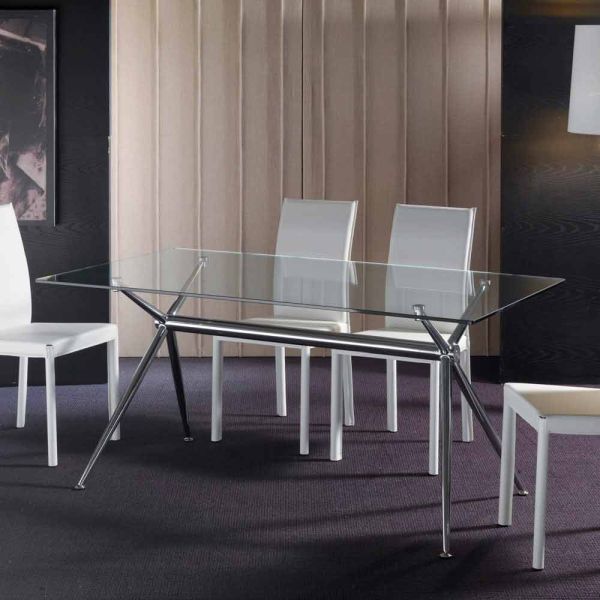 Hartglas tisch in modernem design thor