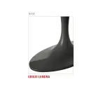 Esstisch mit ovaler Sperrholzplatte, hergestellt in Italien – Brontolo Viadurini