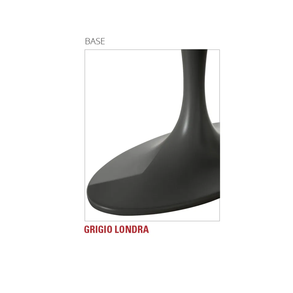 Esstisch mit ovaler Sperrholzplatte, hergestellt in Italien – Brontolo Viadurini