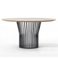 Esstisch mit runder Holzplatte Made in Italy - Alfero