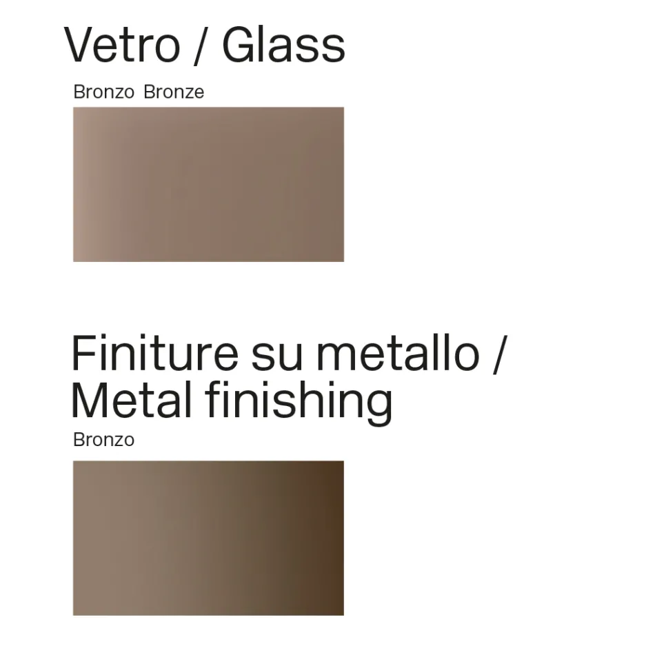 Opalia Esstisch aus Glas und Metall, 320 cm, hergestellt in Italien Viadurini