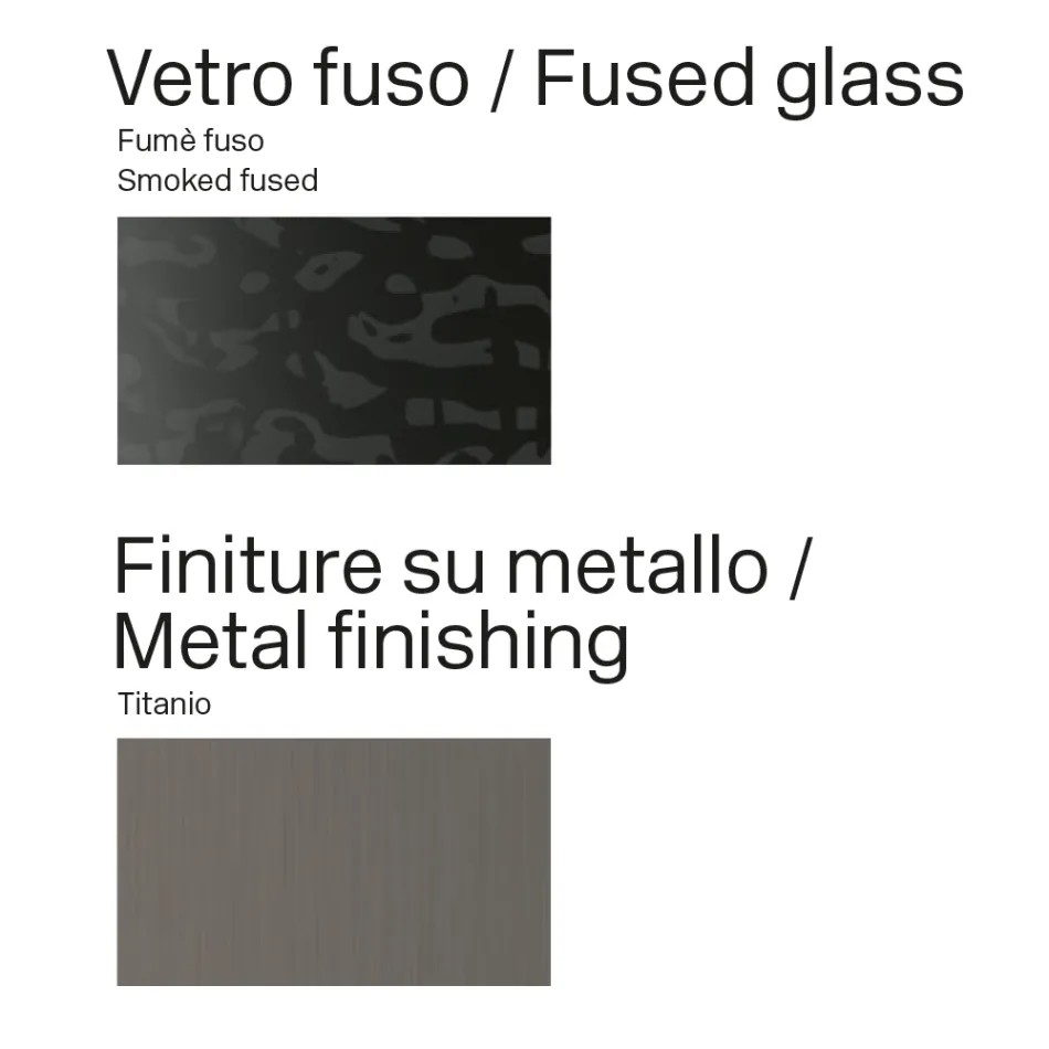 Opalia Esstisch aus Glas und Metall, 320 cm, hergestellt in Italien Viadurini