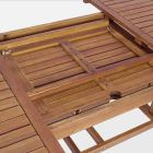 Ausziehbarer Esstisch im Freien Bis zu 240 cm in Holz - Kaley Viadurini