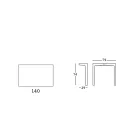 Design-Esstisch aus HPL und farbigem Polyethylen, hergestellt in Italien – Jamala Viadurini