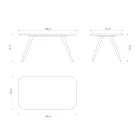 Hochwertiger Esstisch mit Eschenholzplatte, hergestellt in Italien – Ulma Viadurini