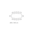 Fester Esstisch mit Fassplatte aus Keramik, hergestellt in Italien – Gläser Viadurini