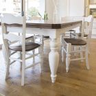 Esche-Esstisch und 4 Stühle inklusive Made in Italy - Rafael Viadurini