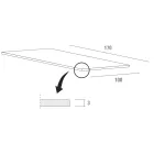 HPL-Esstisch mit Metallgestell, hergestellt in Italien, Precious - Carlino Viadurini