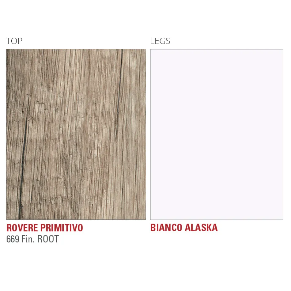 HPL-Esstisch mit Metallgestell, hergestellt in Italien, Precious - Carlino Viadurini