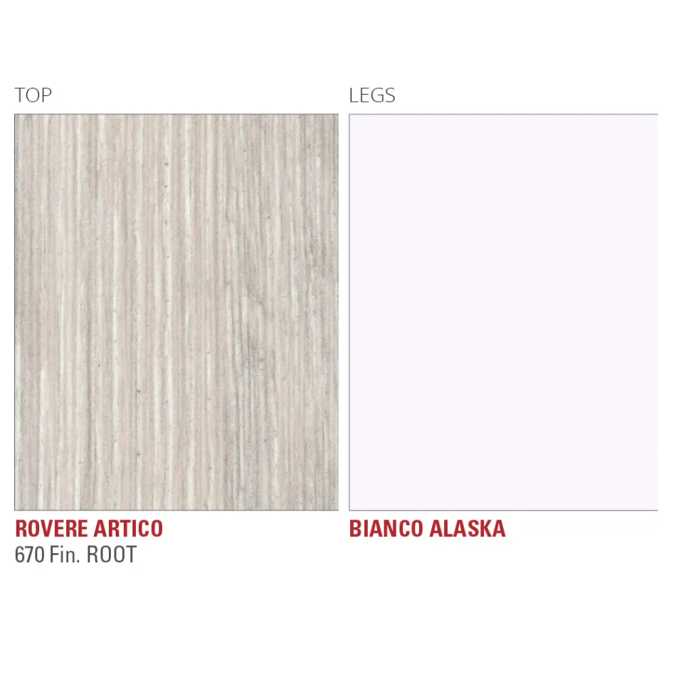 HPL-Esstisch mit Metallgestell, hergestellt in Italien, Precious - Carlino Viadurini