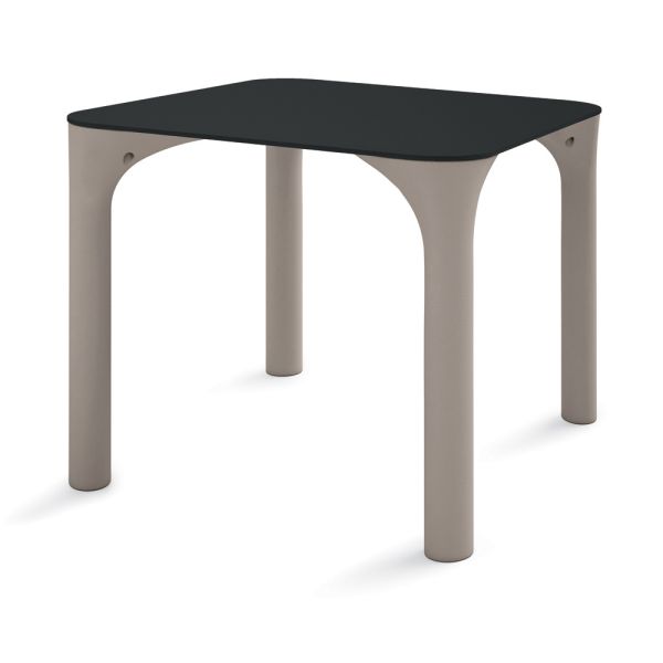 Hpl-gartentisch mit polyethylenbeinen made in italy - glen